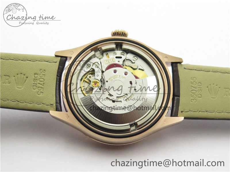 Chic Cellini RG KZF 1:1 Best Edition White Dial Roman Markers on Brown Leather Strap SA 2778