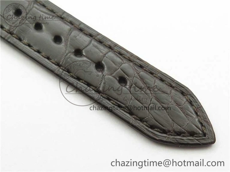 Chic Cellini RG KZF 1:1 Best Edition White Dial Roman Markers on Brown Leather Strap SA 2778