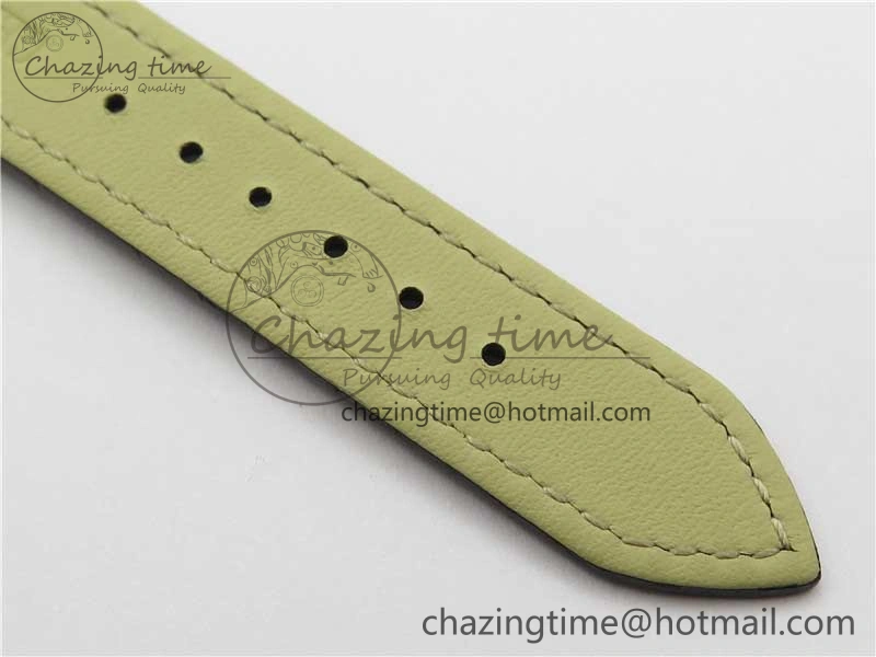 Chic Cellini RG KZF 1:1 Best Edition White Dial Roman Markers on Brown Leather Strap SA 2778