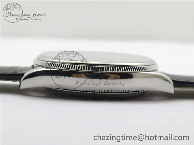 Minimalist Cellini SS KZF 1:1 Best Edition Black Dial on Black Leather Strap SA 2782