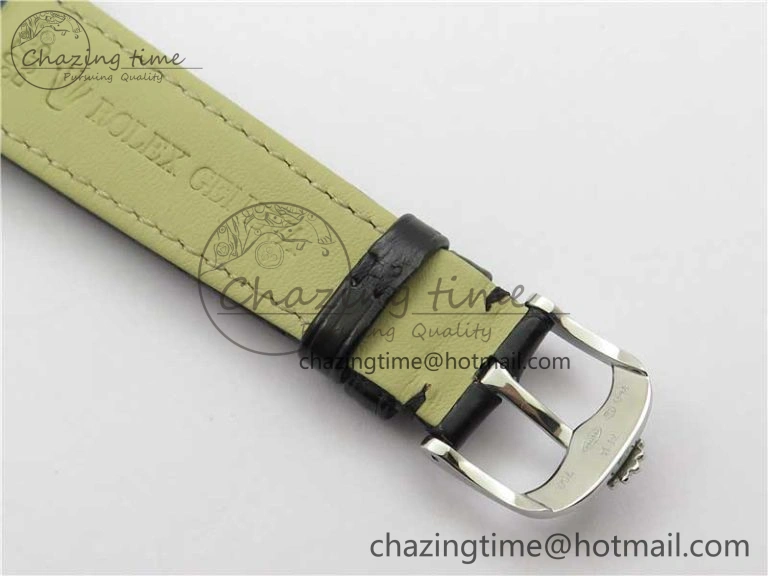 Minimalist Cellini SS KZF 1:1 Best Edition Black Dial on Black Leather Strap SA 2782
