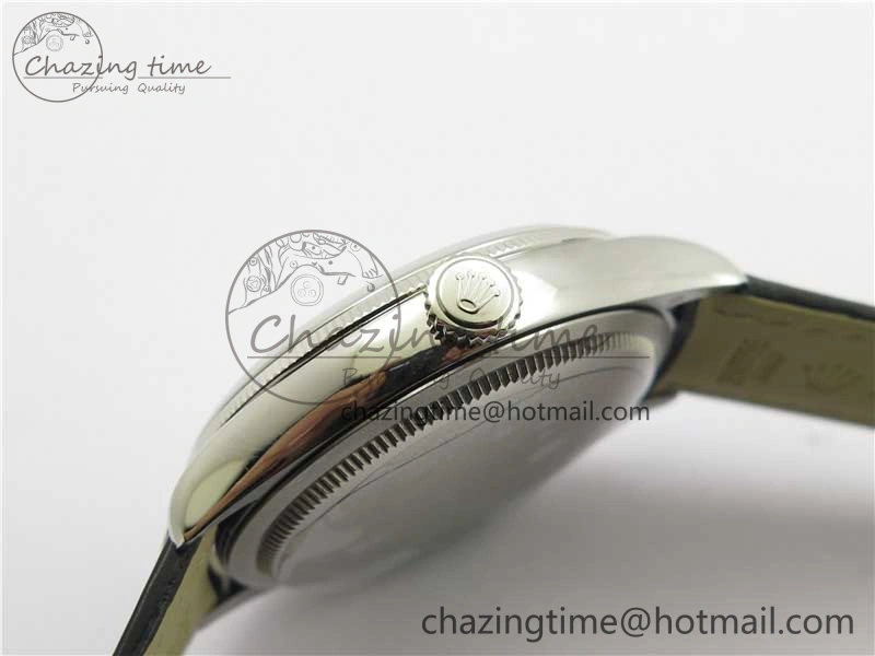 Cellini SS KZF 1:1 Best Edition White Dial Roman Markers on Black Leather Strap SA Unisex 2780