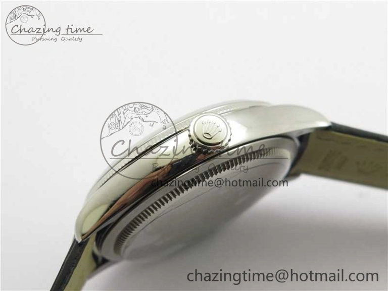 Cellini SS KZF 1:1 Best Edition White Dial Stick Markers on Black Leather Strap SA Breathable 2781