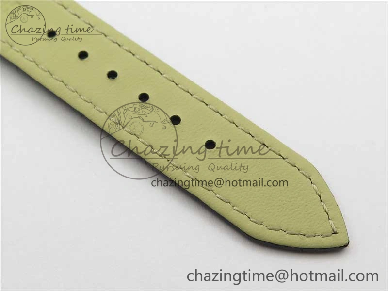 Cellini SS KZF 1:1 Best Edition White Dial Stick Markers on Black Leather Strap SA Breathable 2781