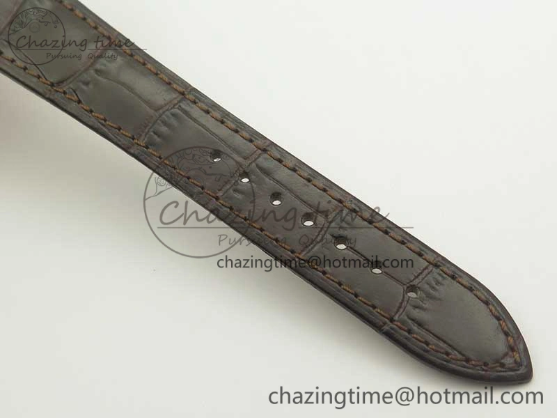 Premium Cellini Time 50509 RG MKF Best Edition Black Dial Roman Marker on Brown Leather Strap A3132 V 3406