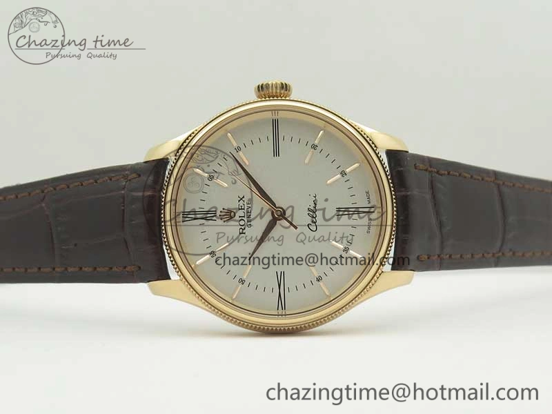 Cellini Time 50509 RG MKF Best Edition White Dial Roman Marker on Brown Leather Strap A3132 V Reliable 3407