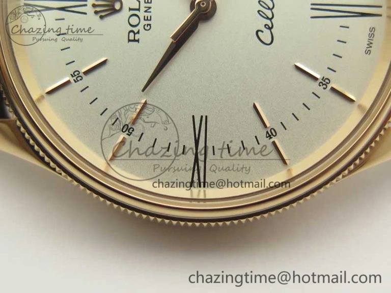 Cellini Time 50509 RG MKF Best Edition White Dial Roman Marker on Brown Leather Strap A3132 V Reliable 3407
