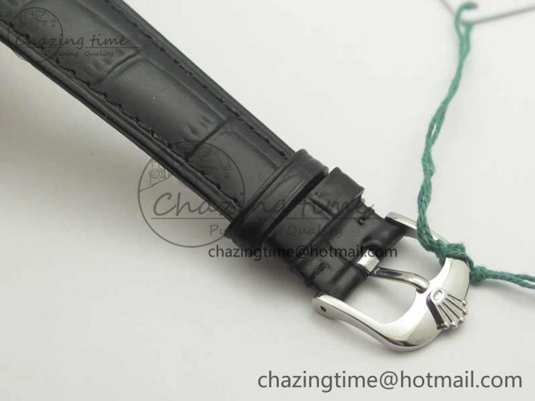 SportInspired Cellini Time 50509 SS MKF Best Edition Black Dial Roman Marker on Black Leather Strap A3132 V 3408