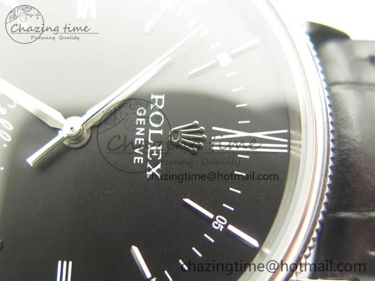 SportInspired Cellini Time 50509 SS MKF Best Edition Black Dial Roman Marker on Black Leather Strap A3132 V 3408