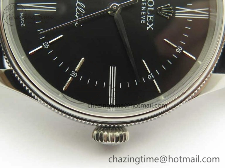 SportInspired Cellini Time 50509 SS MKF Best Edition Black Dial Roman Marker on Black Leather Strap A3132 V 3408