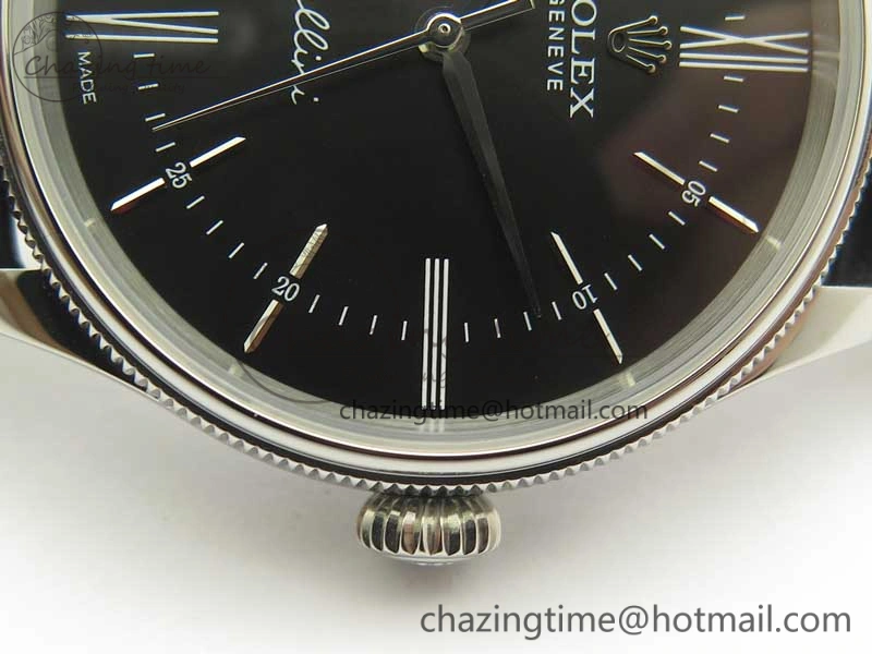 SportInspired Cellini Time 50509 SS MKF Best Edition Black Dial Roman Marker on Black Leather Strap A3132 V 3408