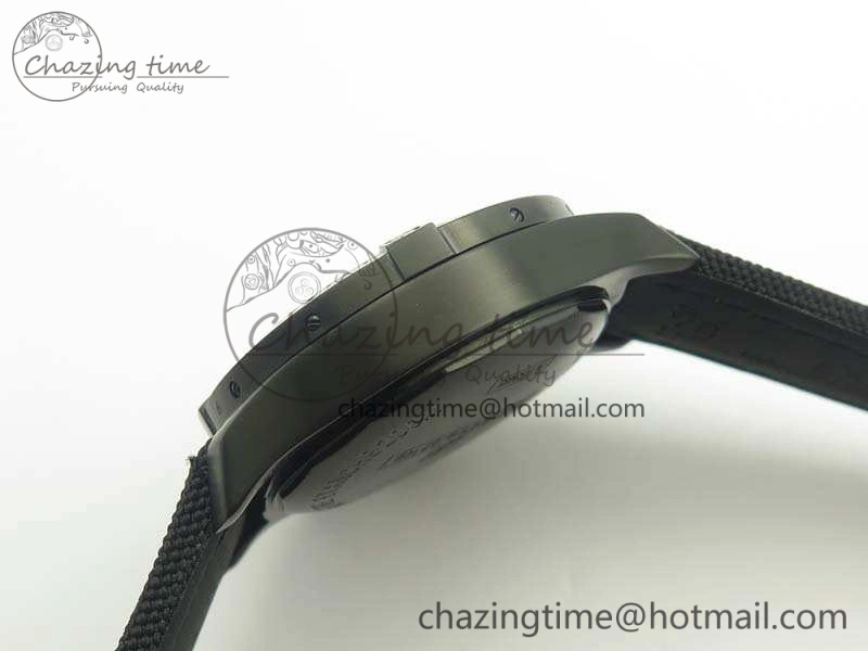 Cozy Challenger Chronograph DLC Black Dial On Nylon Strap A 5666