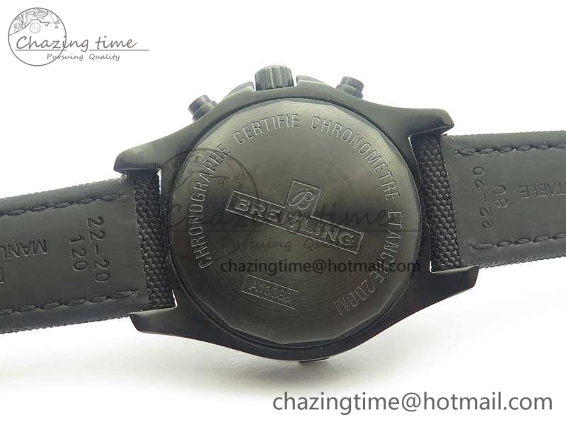 Cozy Challenger Chronograph DLC Black Dial On Nylon Strap A 5666