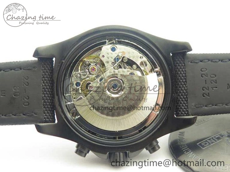 Cozy Challenger Chronograph DLC Black Dial On Nylon Strap A 5666