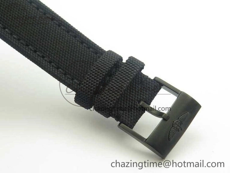 Cozy Challenger Chronograph DLC Black Dial On Nylon Strap A 5666