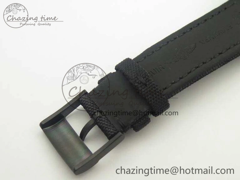 Cozy Challenger Chronograph DLC Black Dial On Nylon Strap A 5666