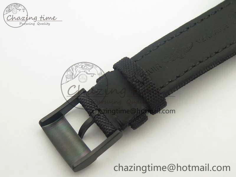 Cozy Challenger Chronograph DLC Black Dial On Nylon Strap A 5666