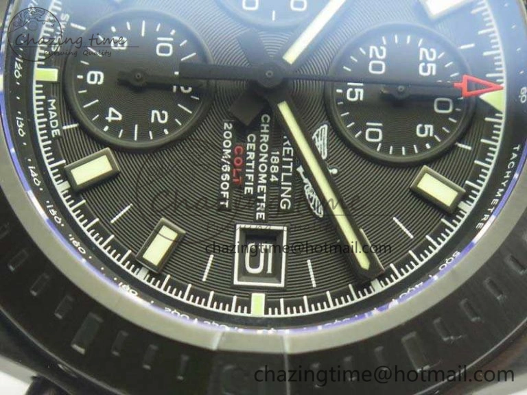 Cozy Challenger Chronograph DLC Black Dial On Nylon Strap A 5666