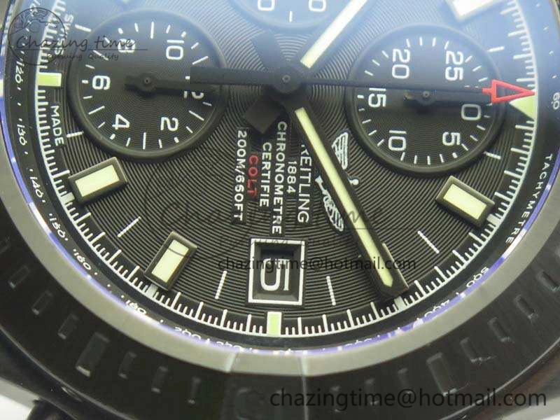 Cozy Challenger Chronograph DLC Black Dial On Nylon Strap A 5666