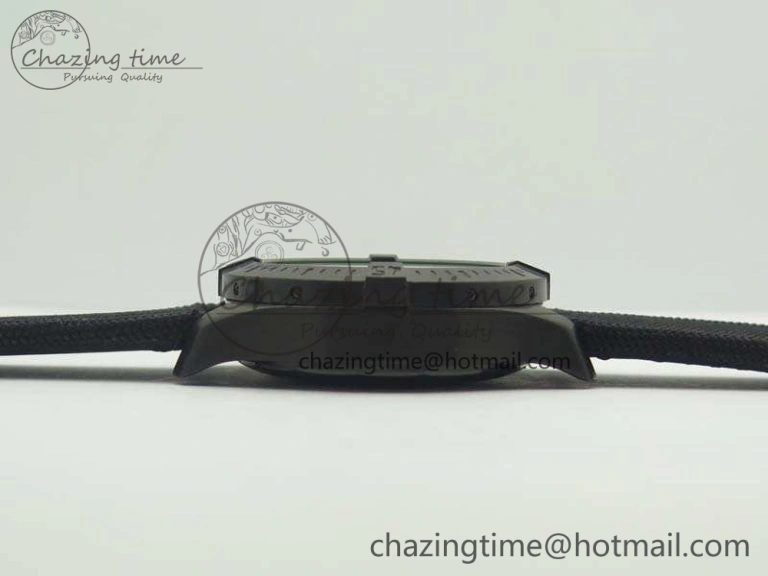 Cozy Challenger Chronograph DLC Black Dial On Nylon Strap A 5666