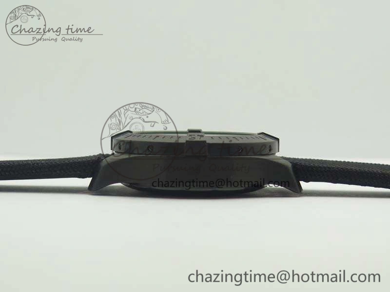 Cozy Challenger Chronograph DLC Black Dial On Nylon Strap A 5666