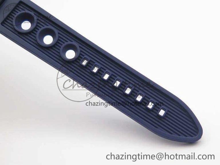 BestValue Challenger Chronograph SS Blue Dial On Rubber Strap A7750 (Free Rubber Strap) 5679