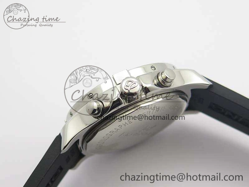 Versatile Challenger Chronograph SS White Dial On Rubber Strap A7750 (Free Rubber Strap) 5678