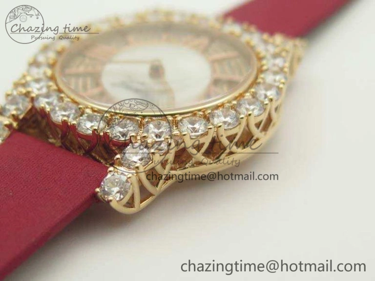 Chopard 139419 Diamonds Ladies RG White MOP Diamond Dial Miyota DailyWear 6400
