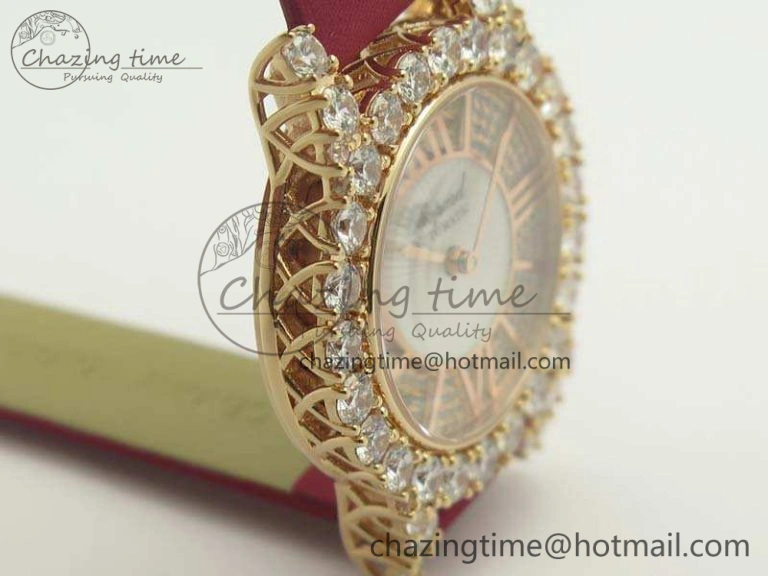 Chopard 139419 Diamonds Ladies RG White MOP Diamond Dial Miyota DailyWear 6400