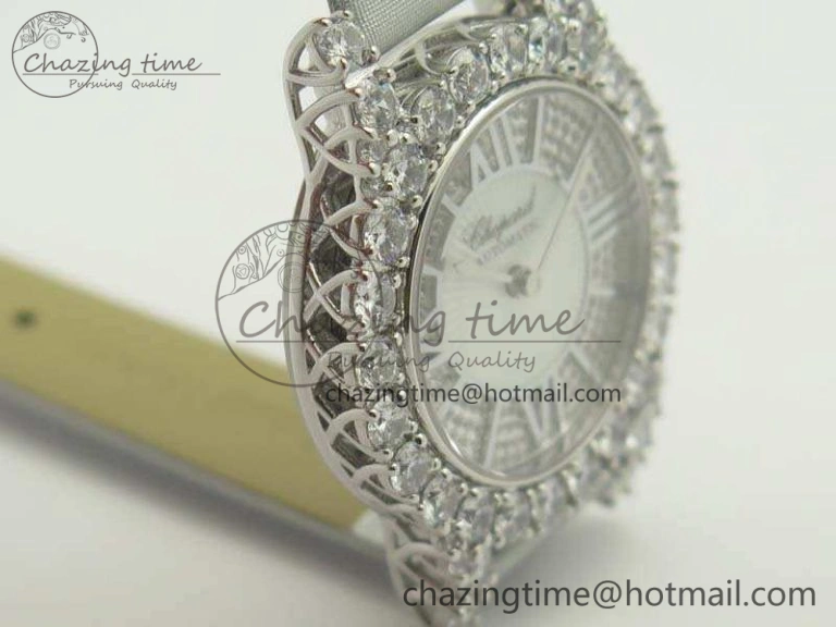 UrbanStyle Chopard 139419 Diamonds Ladies SS White MOP Diamond Dial Miyota 6399