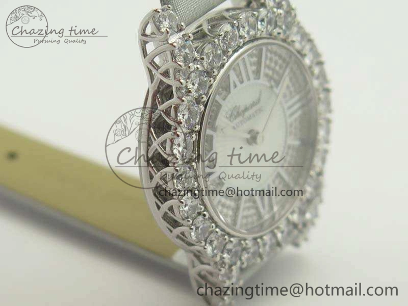 UrbanStyle Chopard 139419 Diamonds Ladies SS White MOP Diamond Dial Miyota 6399