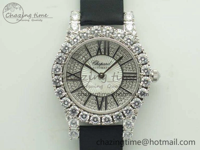 UrbanStyle Chopard 139419 Diamonds Ladies SS White MOP Diamond Dial Miyota 6399