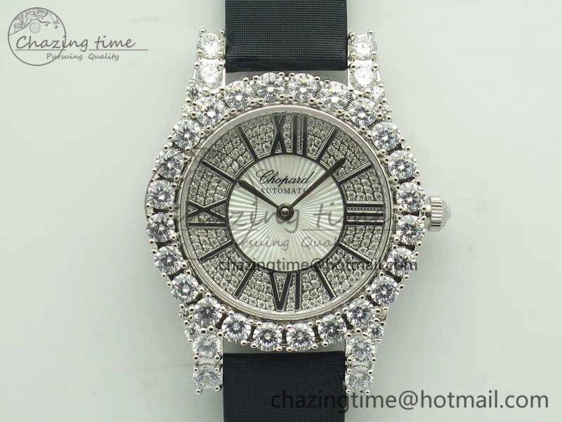 UrbanStyle Chopard 139419 Diamonds Ladies SS White MOP Diamond Dial Miyota 6399