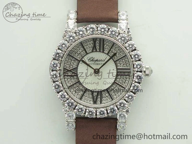 UrbanStyle Chopard 139419 Diamonds Ladies SS White MOP Diamond Dial Miyota 6399
