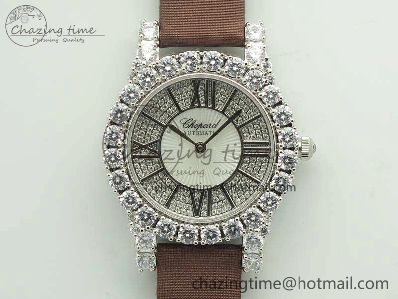 UrbanStyle Chopard 139419 Diamonds Ladies SS White MOP Diamond Dial Miyota 6399