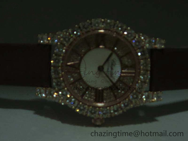 UrbanStyle Chopard 139419 Diamonds Ladies SS White MOP Diamond Dial Miyota 6399