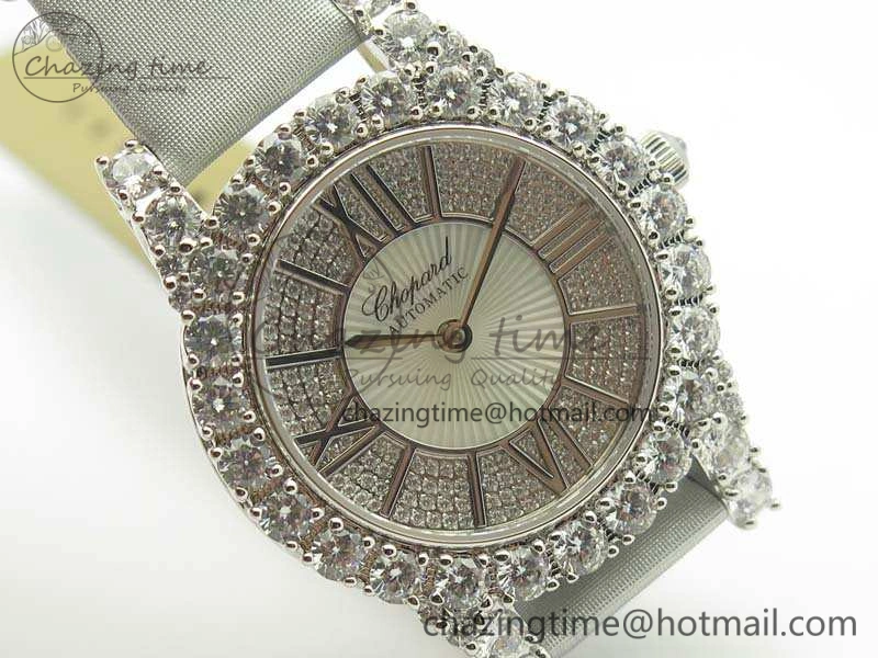 UrbanStyle Chopard 139419 Diamonds Ladies SS White MOP Diamond Dial Miyota 6399
