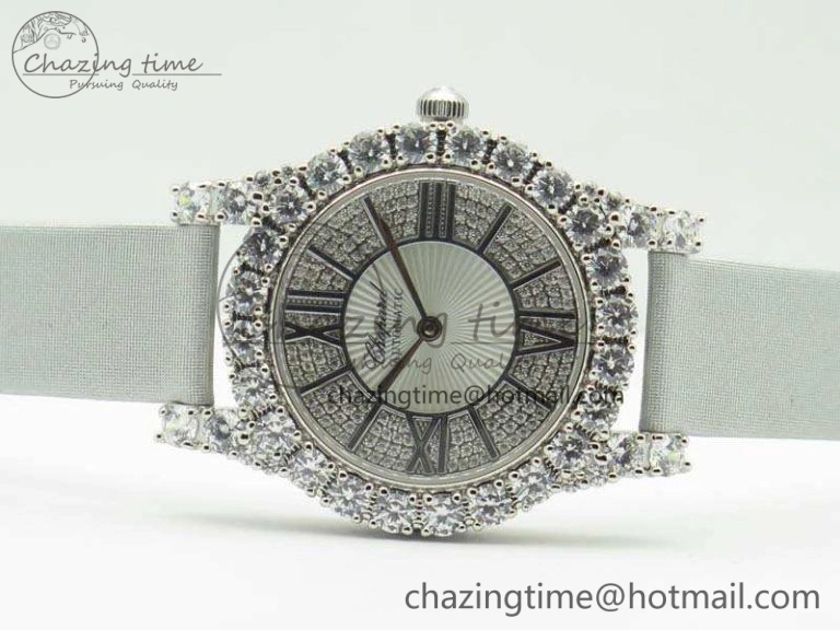 UrbanStyle Chopard 139419 Diamonds Ladies SS White MOP Diamond Dial Miyota 6399