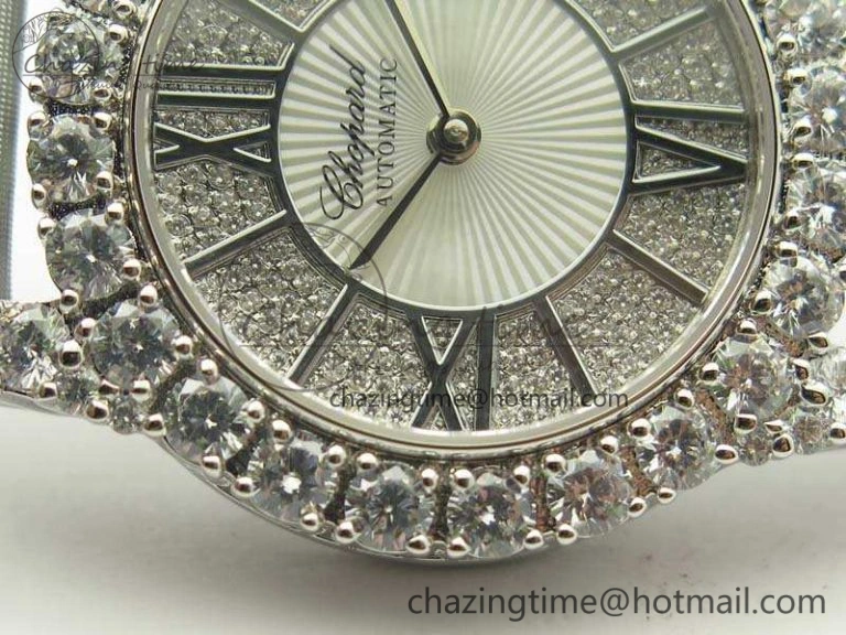 UrbanStyle Chopard 139419 Diamonds Ladies SS White MOP Diamond Dial Miyota 6399