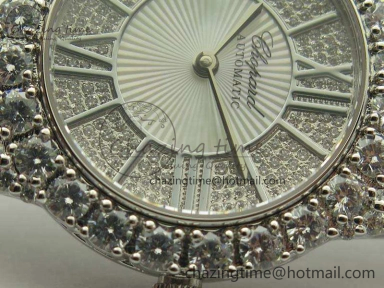 UrbanStyle Chopard 139419 Diamonds Ladies SS White MOP Diamond Dial Miyota 6399