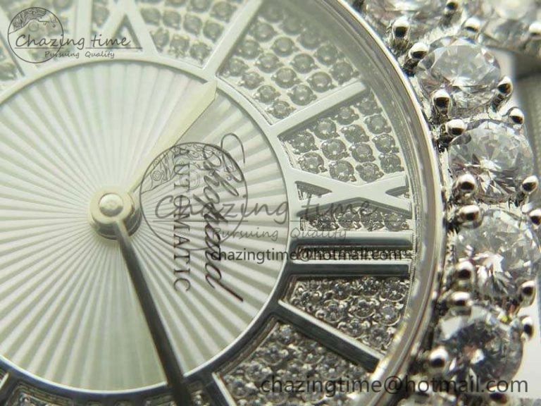 UrbanStyle Chopard 139419 Diamonds Ladies SS White MOP Diamond Dial Miyota 6399