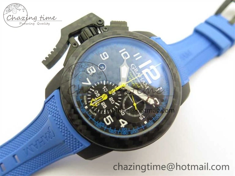 Chronofighter Superlight JKF 1:1 Best Edition on Blue Rubber Strap A Reliable 6655