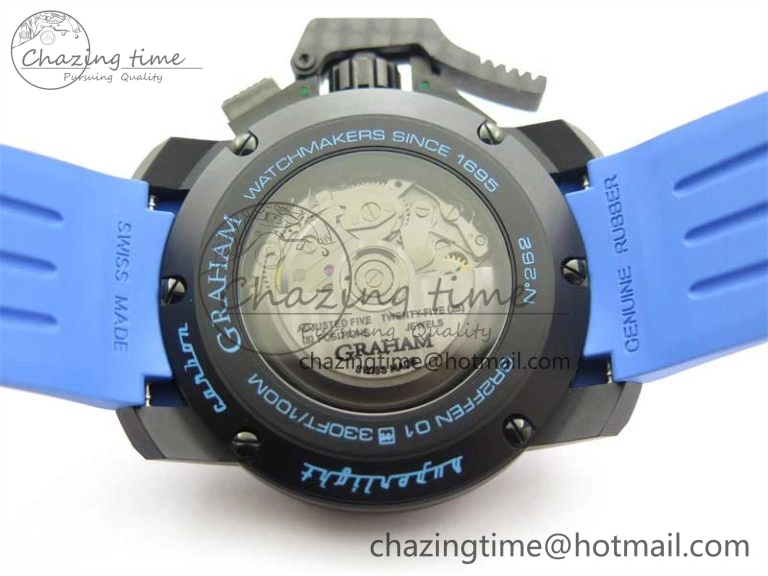 Chronofighter Superlight JKF 1:1 Best Edition on Blue Rubber Strap A Reliable 6655