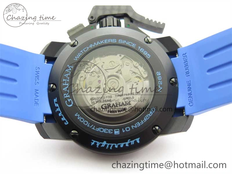 Chronofighter Superlight JKF 1:1 Best Edition on Blue Rubber Strap A Reliable 6655