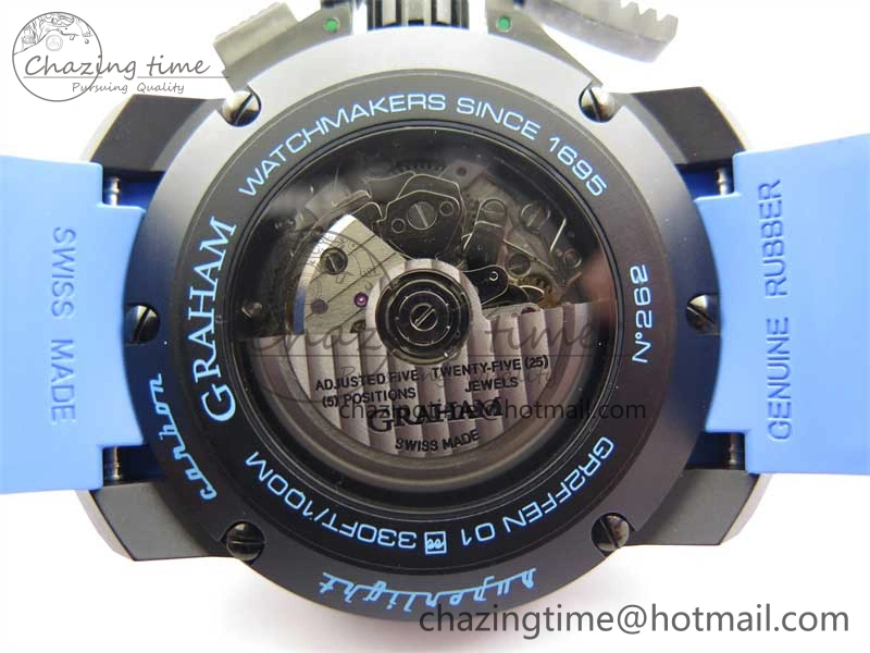 Chronofighter Superlight JKF 1:1 Best Edition on Blue Rubber Strap A Reliable 6655