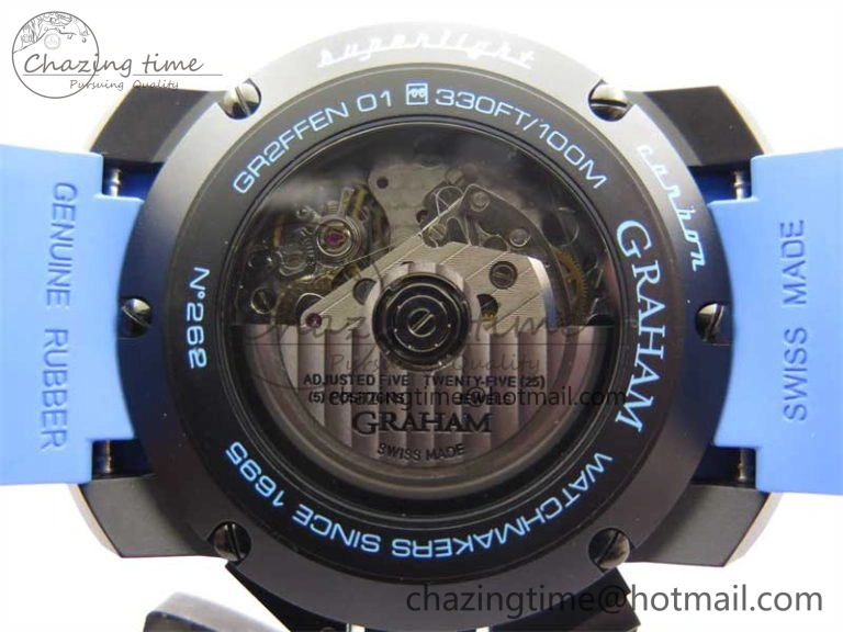 Chronofighter Superlight JKF 1:1 Best Edition on Blue Rubber Strap A Reliable 6655