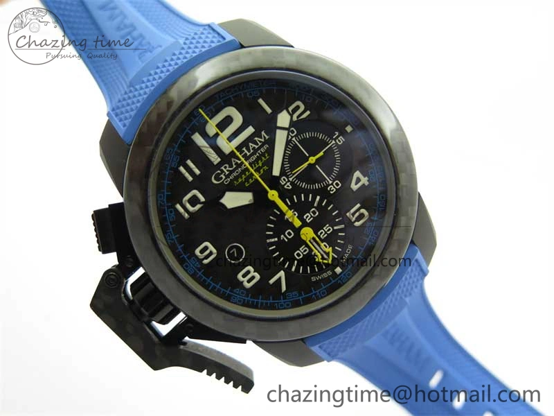 Chronofighter Superlight JKF 1:1 Best Edition on Blue Rubber Strap A Reliable 6655