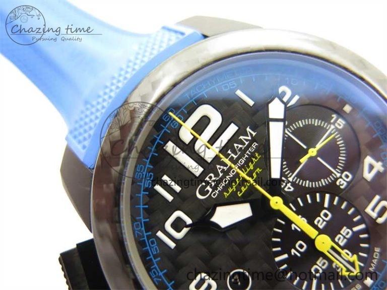 Chronofighter Superlight JKF 1:1 Best Edition on Blue Rubber Strap A Reliable 6655