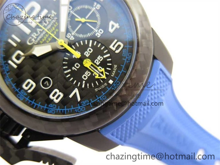 Chronofighter Superlight JKF 1:1 Best Edition on Blue Rubber Strap A Reliable 6655