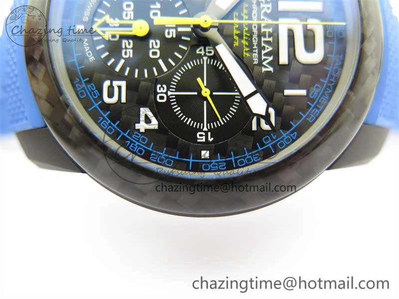 Chronofighter Superlight JKF 1:1 Best Edition on Blue Rubber Strap A Reliable 6655